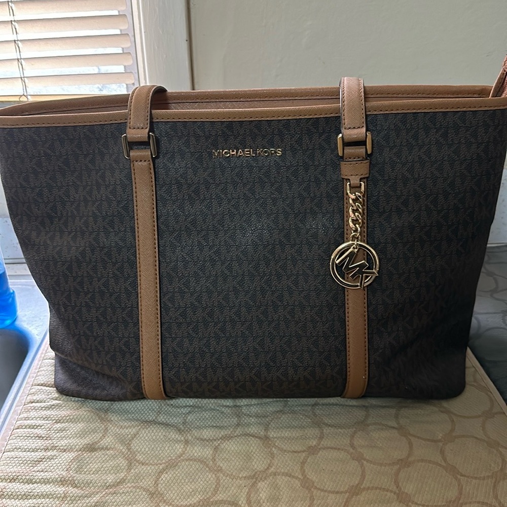 Michael Kors laptop purse.  Used.